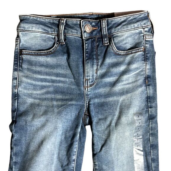 American eagle hi rise jeggings 2 extra long stretch  new - Picture 2 of 6